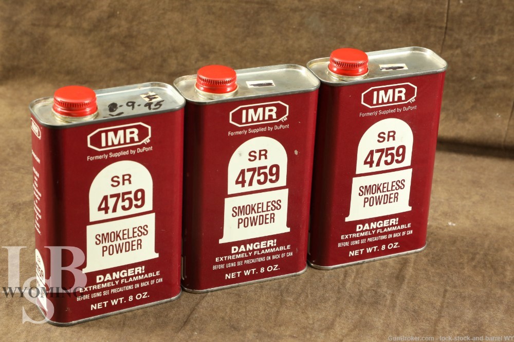 Lot of IMR SR 4759 1.4 LBS Powder (Local Pickup Only) -img-0