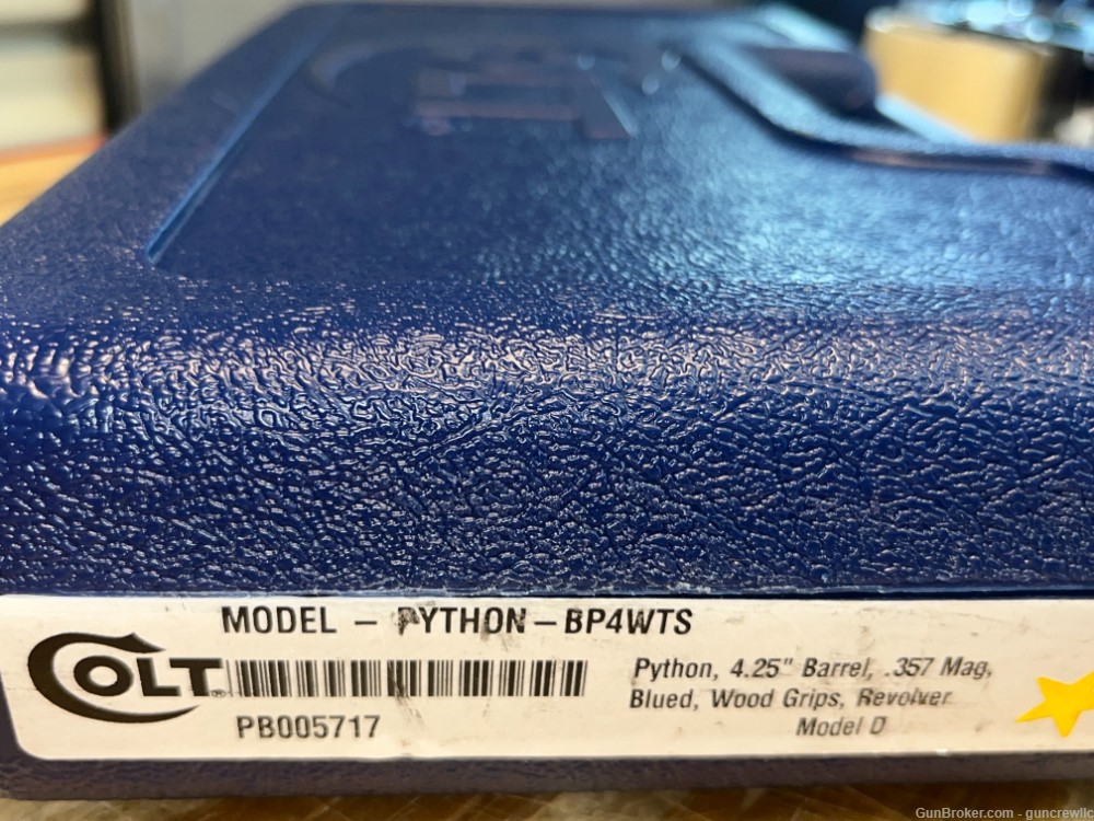 Colt PYTHON-BP4WTS Blued Blue 357Mag BRAND NEW 2024 STUNNER 4.25 Layaway-img-19