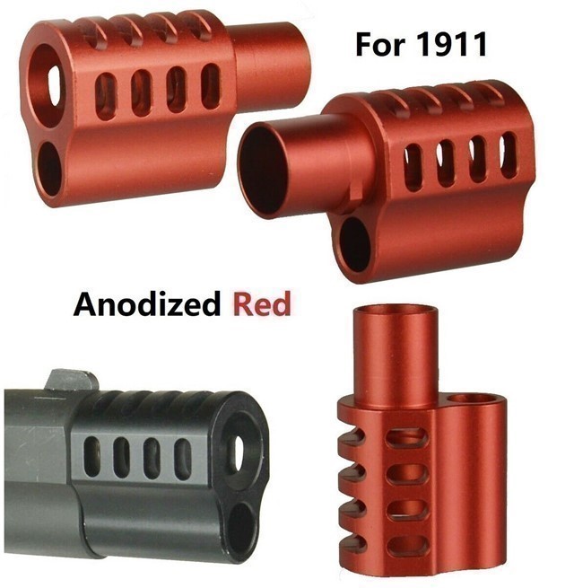 1911 .45 ACP Muzzle Brake Compensator Red-img-0
