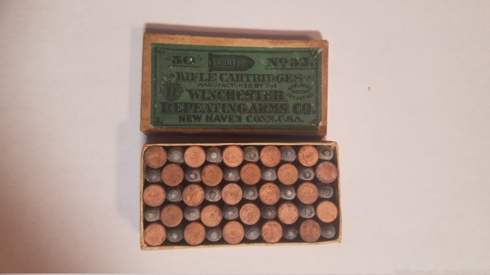 Beautiful First Style Winchester Repeating Arms 32 Rimfire Rifle Cartridges-img-1