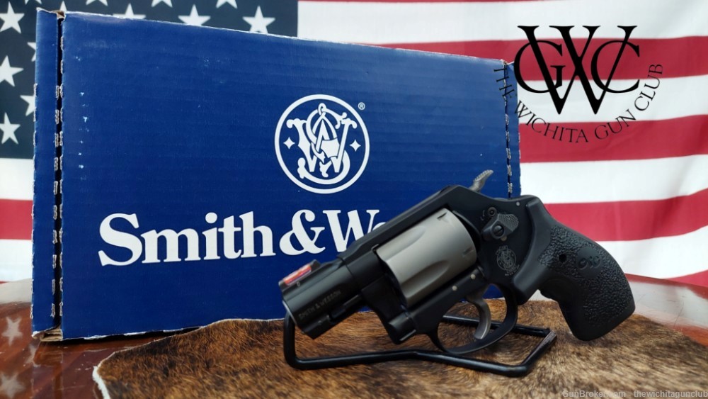 Pre Owned Smith & Wesson 360 PD AirLight .357 Magnum w Laser Grips-img-0