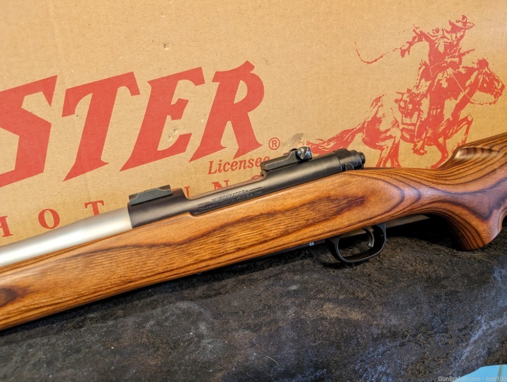 Winchester Model 70 SA COYOTE 22-250 STAINLESS Laminated Varmint w box-img-8