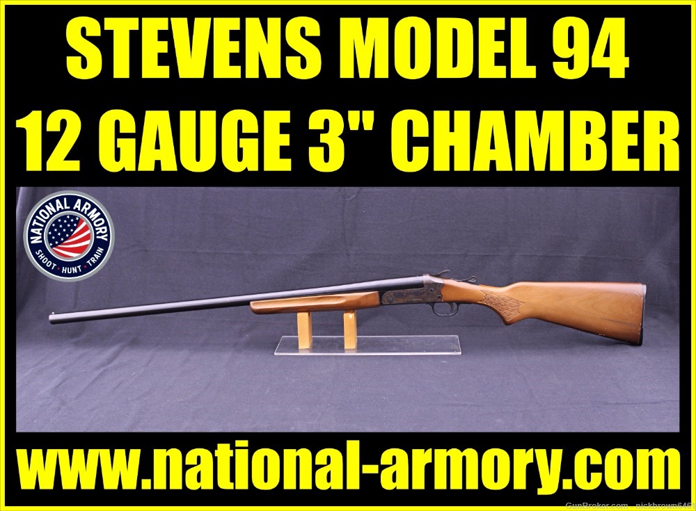 STEVENS SAVAGE MOD 94 12 GAUGE 30” INCH BARREL TURKEY/CARD SHOOT WINNER!!-img-0