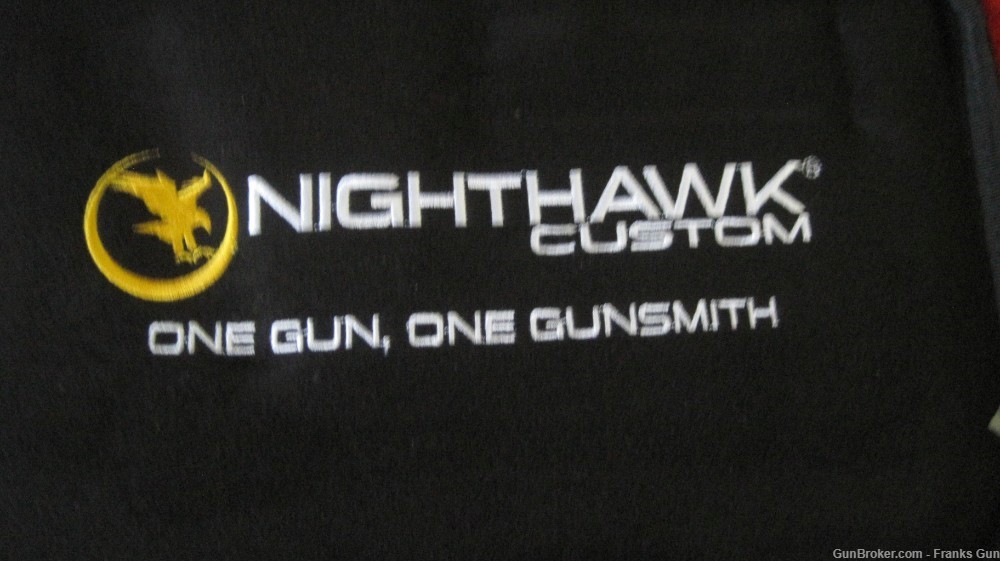 Rare 1 of a kind Nighthawk Custom heinie Long Slide 10mm Mammoth ivory grip-img-1