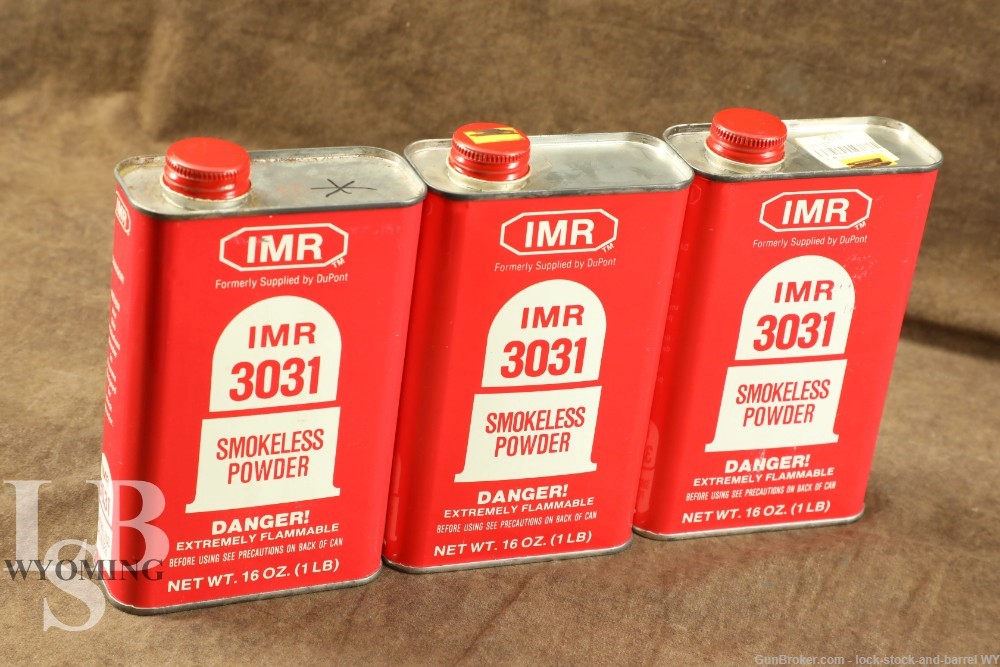 2.6 Lbs. IMR 3031 Smokeless Powder (Local Pickup Only) -img-0
