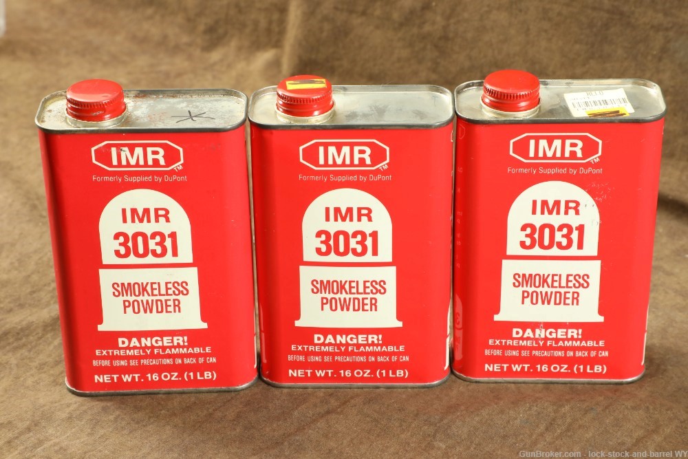 2.6 Lbs. IMR 3031 Smokeless Powder (Local Pickup Only) -img-1