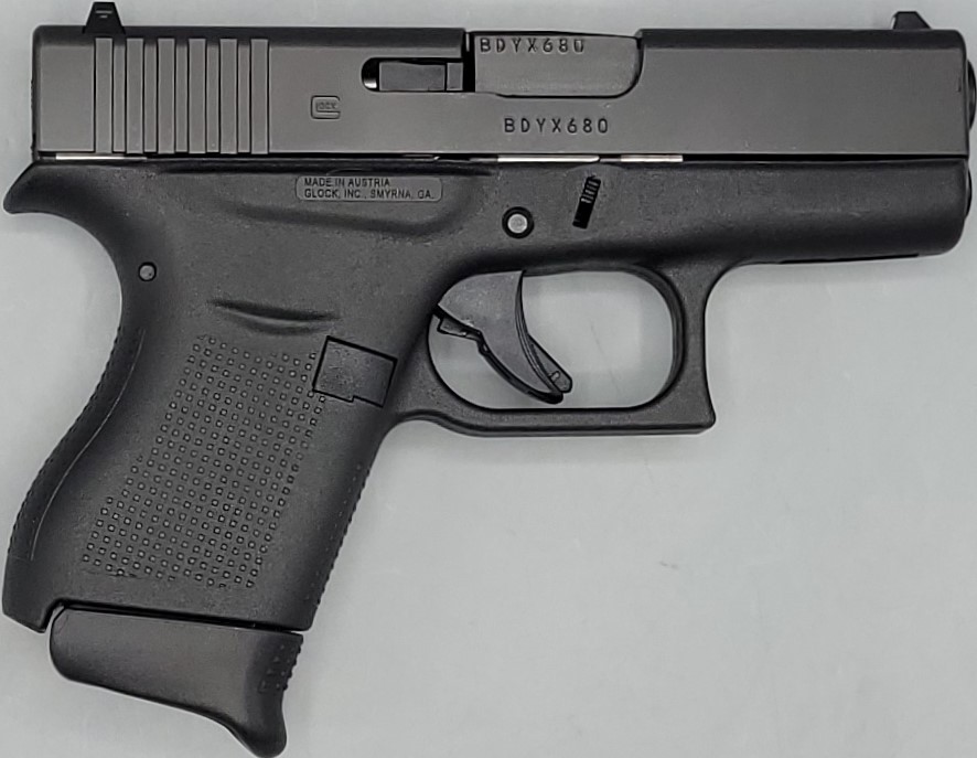 GLOCK 43 Sub Compact 9mm Luger 3.41" Semi Auto Pistol Black G43 9X19      -img-2
