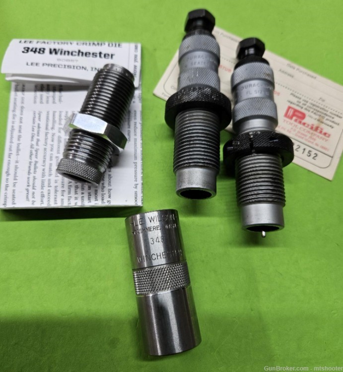 348 Winchester Reloading Dies and components-img-1