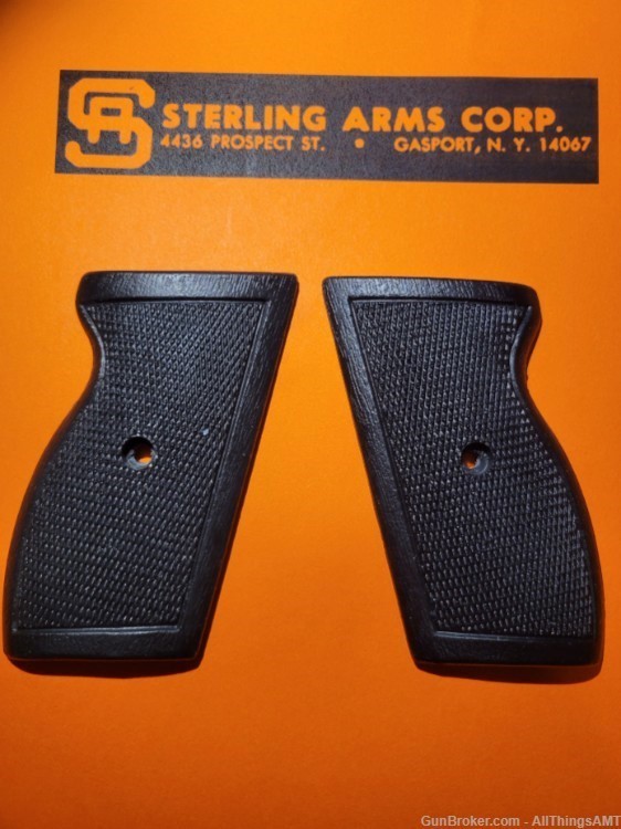 Sterling Arms 400 402 MK Mark II (380 or 25ACP) black faux wood pistol grip-img-1