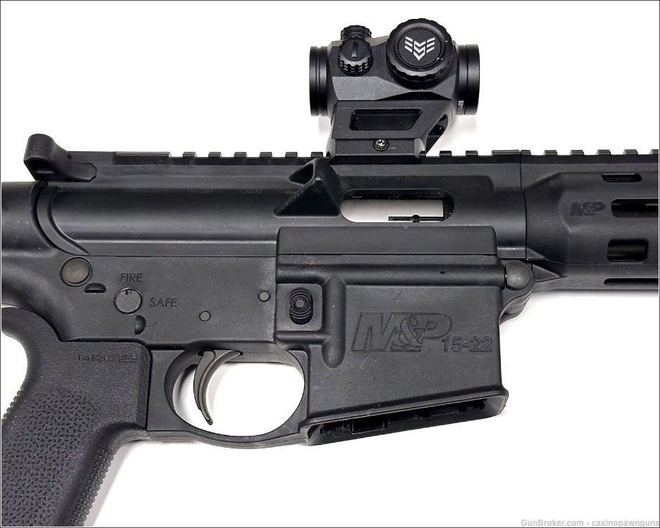 - Smith & Wesson S&W M&P15-22P 22LR AR-15  AR 8" Pistol w/ Optics --img-2