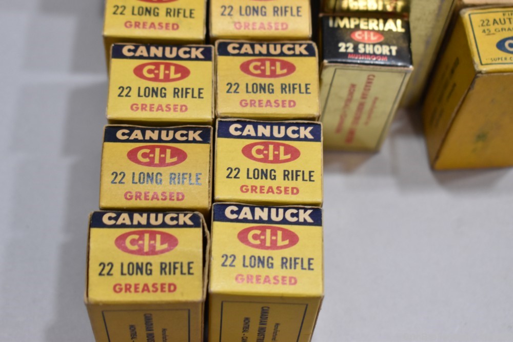 24 Boxes 1076 Rds Canadian 22 Rimfire Canuck CIL Imperial Whiz Bang -img-21