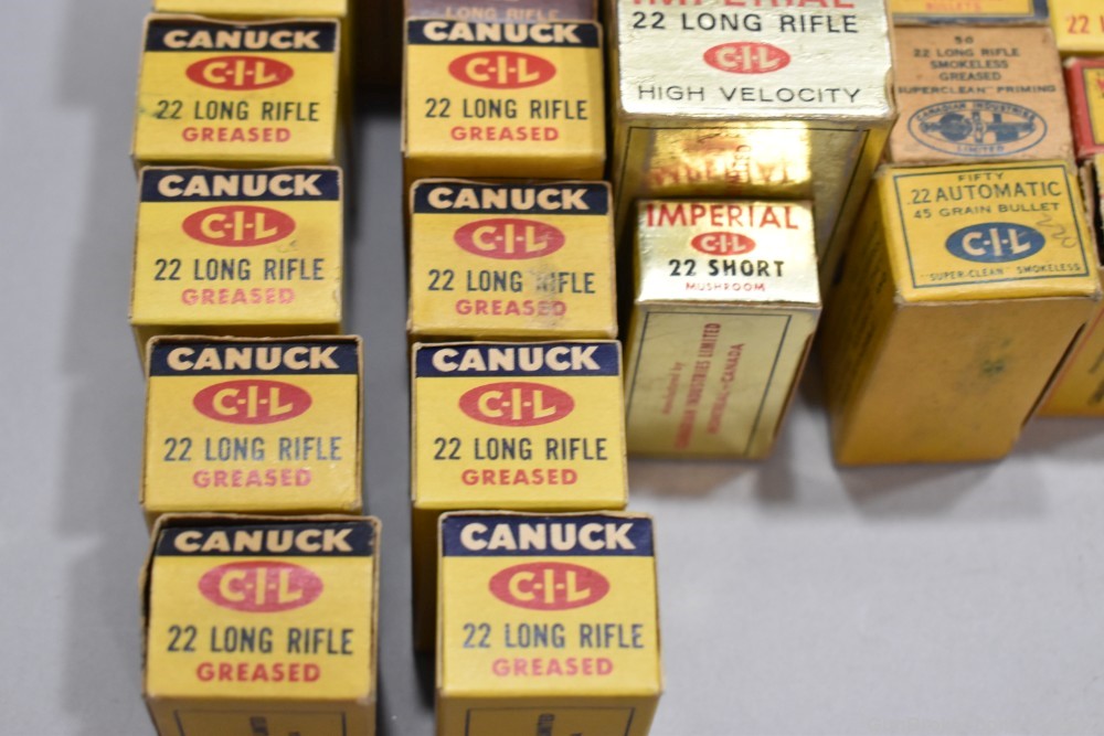 24 Boxes 1076 Rds Canadian 22 Rimfire Canuck CIL Imperial Whiz Bang -img-16