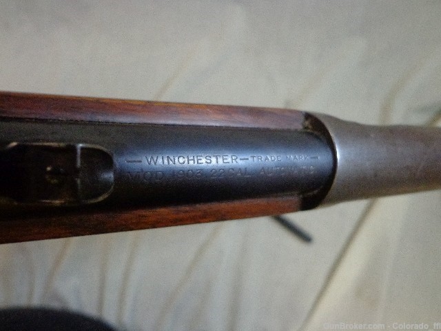 Winchester Model 1903, plunger type semi rifle .01 Start!-img-12