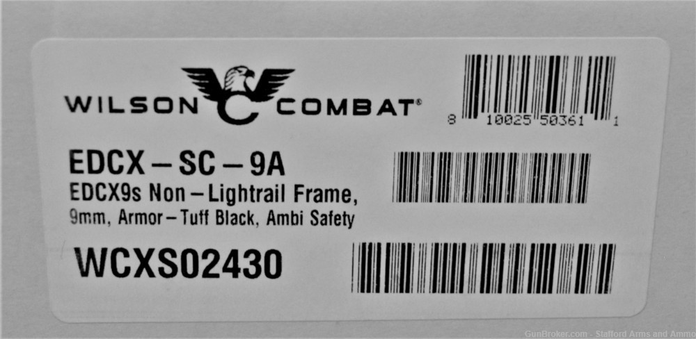 Wilson Combat Sub Compact  EDCX-SC-9A 9mm 3" Black NIB-img-17
