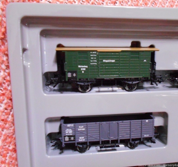 Marklin #4789 HO Scale Model Railroad Train Cars, Rare Vintage Collectible-img-3