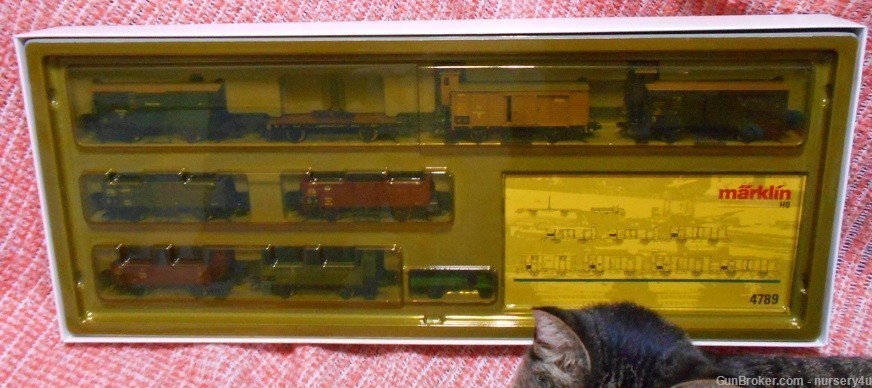 Marklin #4789 HO Scale Model Railroad Train Cars, Rare Vintage Collectible-img-2