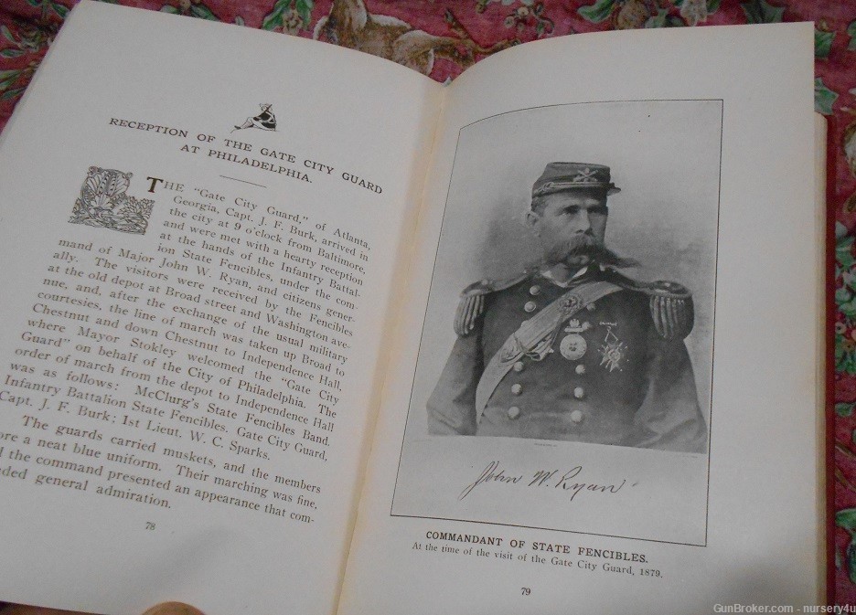 Book: Infantry Battalion State Fencibles by Lanard 1911, Signed & Embossed-img-6
