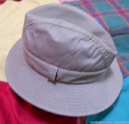Nice Un-Named Canvas Fedora Brim Safari Bucket Hat, Outdoor Hunting Fishing-img-3