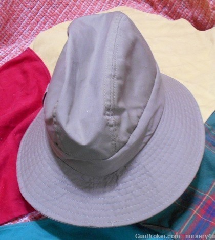 Nice Un-Named Canvas Fedora Brim Safari Bucket Hat, Outdoor Hunting Fishing-img-5