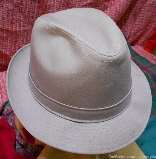 London Fog Canvas Fedora Brim Hat, Size 7 1/2, Outdoor Hunting Gear -See Ad-img-1