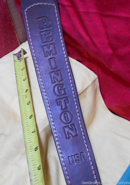 Remington Belt Handcrafted Leather by Burl D.Baum, 30", for Guns & Gear, US-img-0