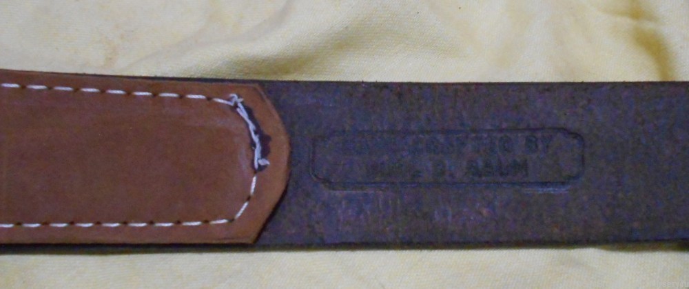 Remington Belt Handcrafted Leather by Burl D.Baum, 30", for Guns & Gear, US-img-5