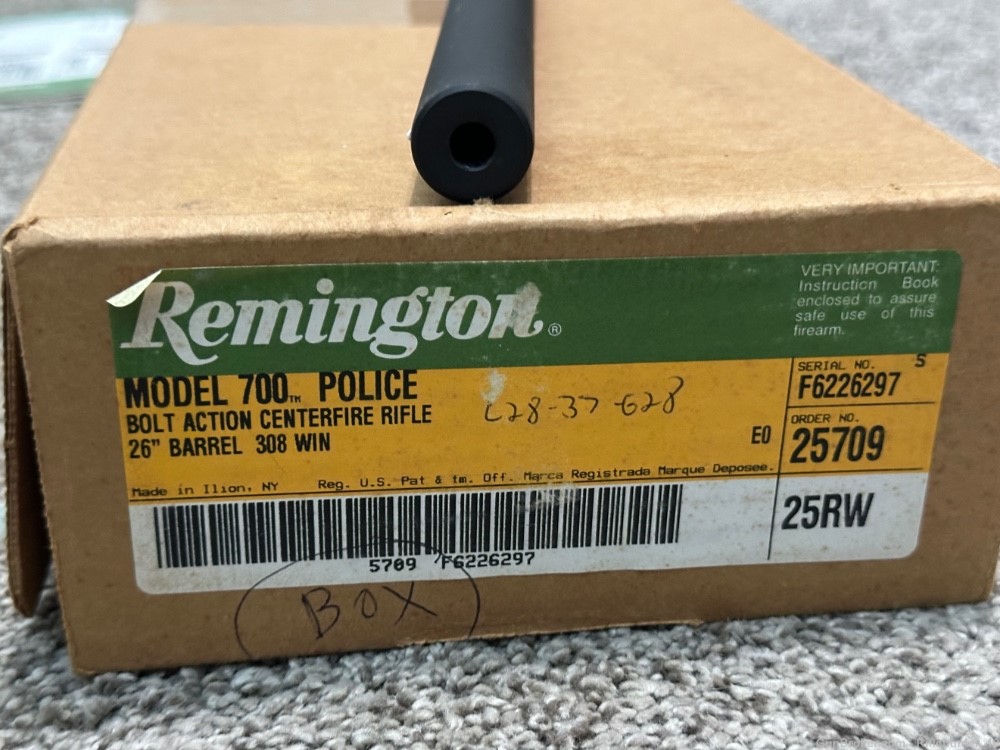 Remington 700 Police 308 win LNIB rare 26” varmint 1999 rare -img-16
