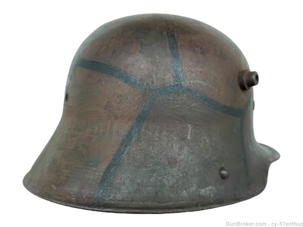 WW1 German M16 Helmet Camo Painted Shell BF62 gew g98 luger-img-5