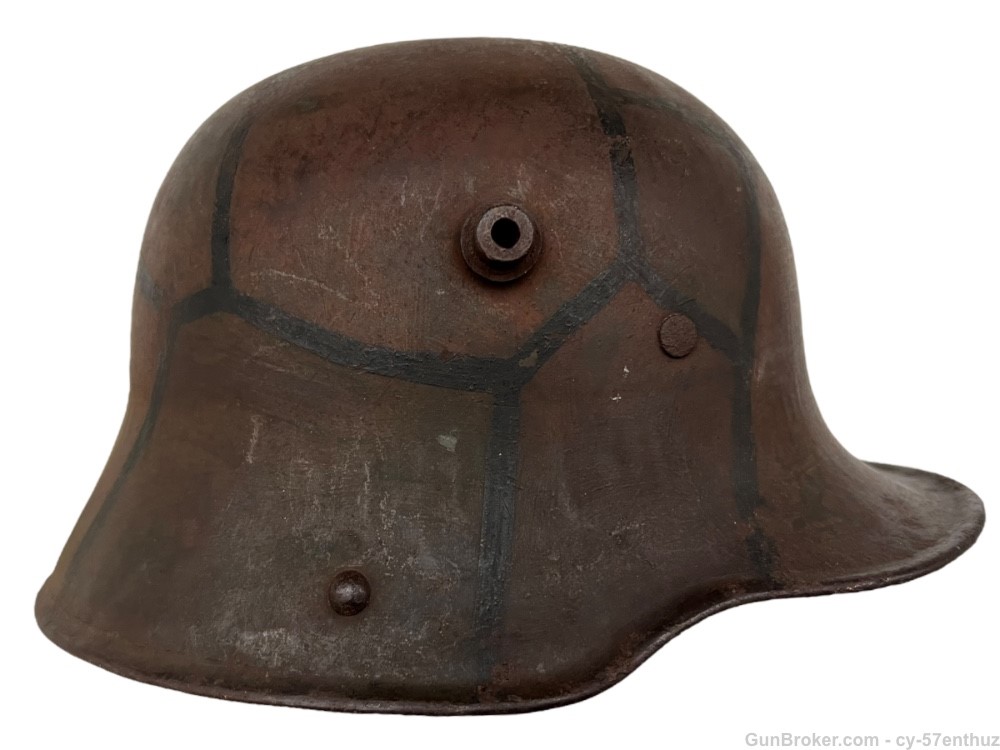WW1 German M16 Helmet Camo Painted Shell BF62 gew g98 luger-img-6