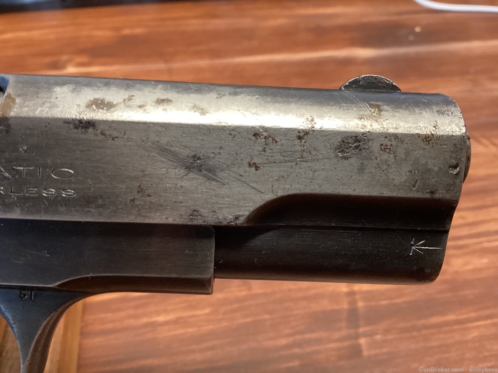 1930 Colt 1908 Pocket Hammerless .380 ACP 3.5” One Mag Worn Finish C&R-img-7
