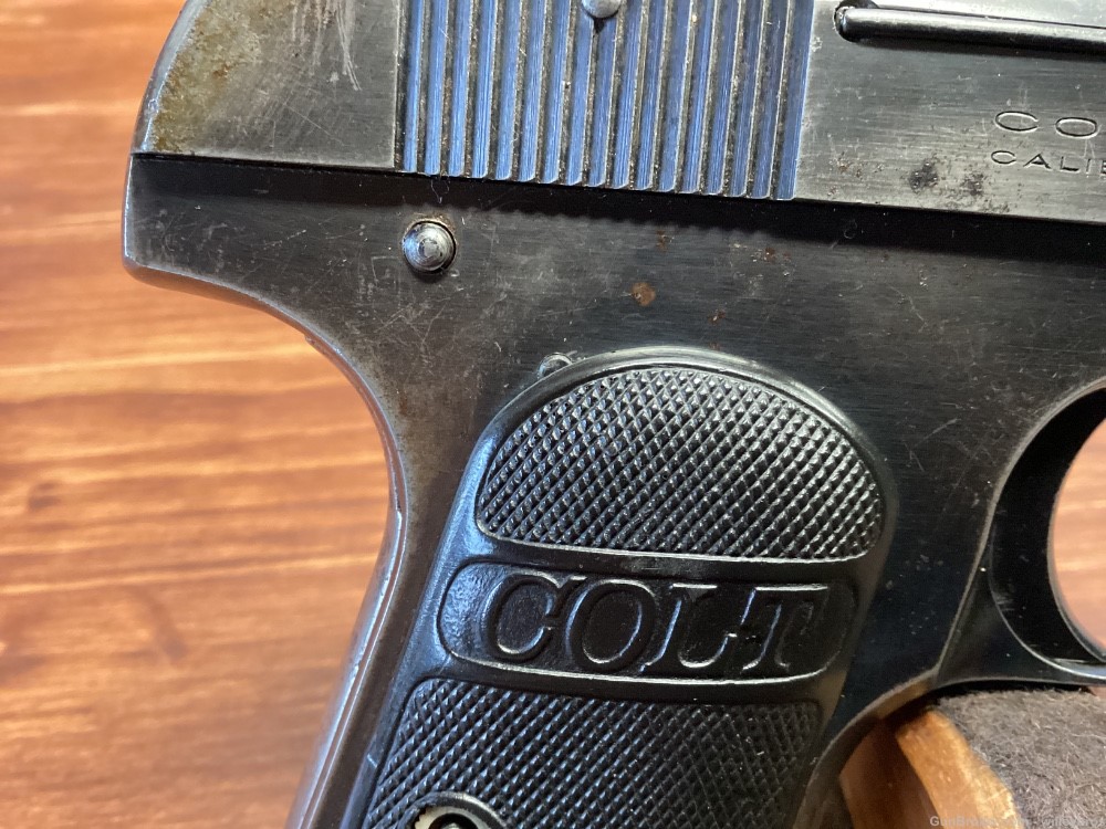 1930 Colt 1908 Pocket Hammerless .380 ACP 3.5” One Mag Worn Finish C&R-img-6