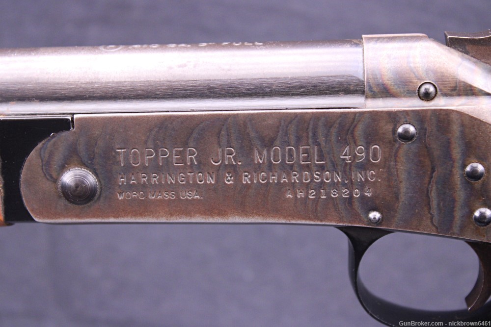 H&R TOPPER MODEL 490 .410 GAUGE 3” CHAMBER 26” BBL SINGLE SHOT BREAK ACTION-img-11