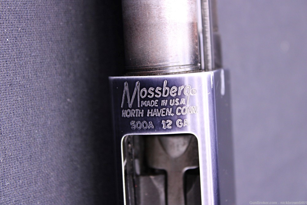 MOSSBERG MODEL 500 12 GA 28" MODIFIED BARREL CHECKERED HARDWOOD STOCK SET-img-23