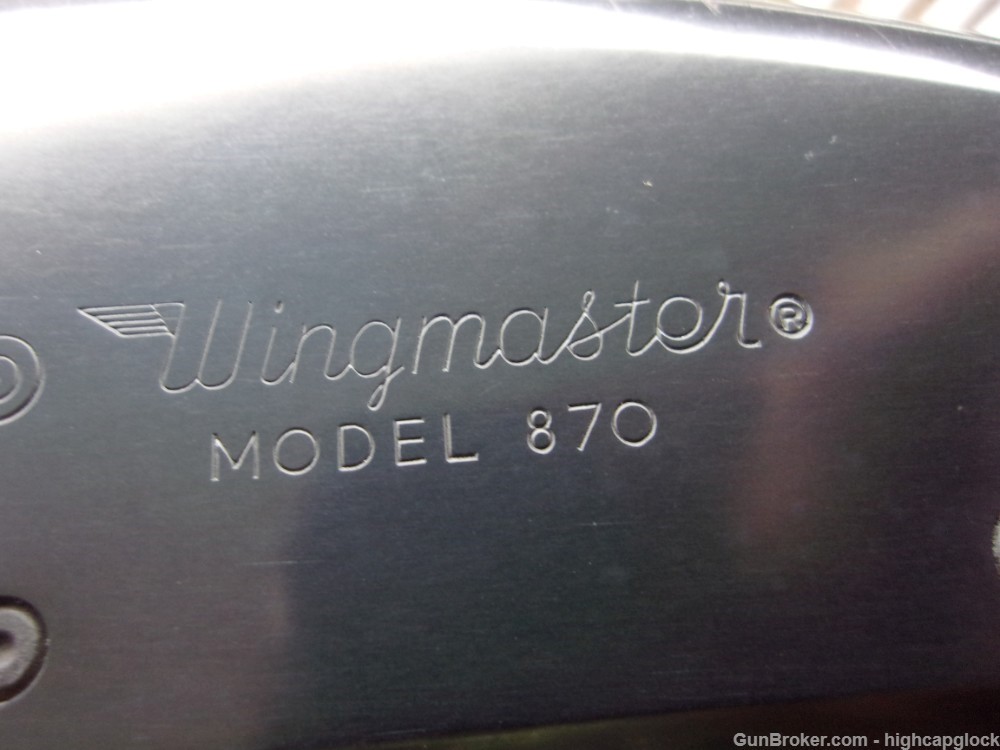 Remington 870 Wingmaster 12ga Pump Shotgun REAL PRETTY w/ 28" BRL $1START-img-11