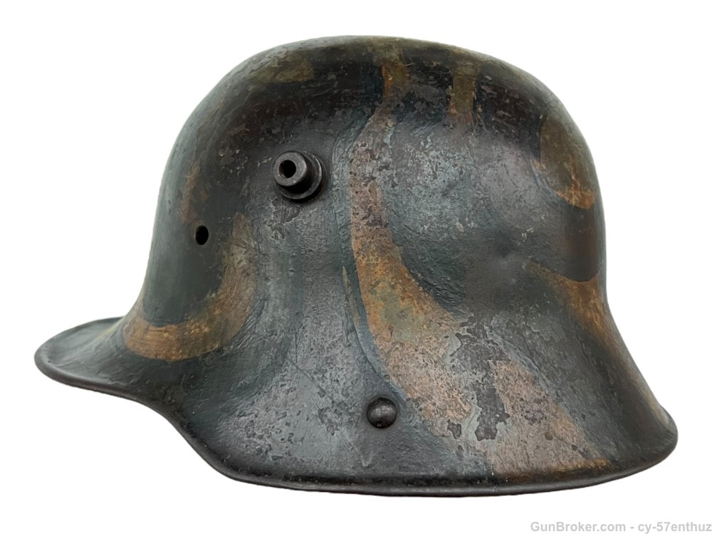 WW1 German M16 Camo Painted Helmet Shell-img-2