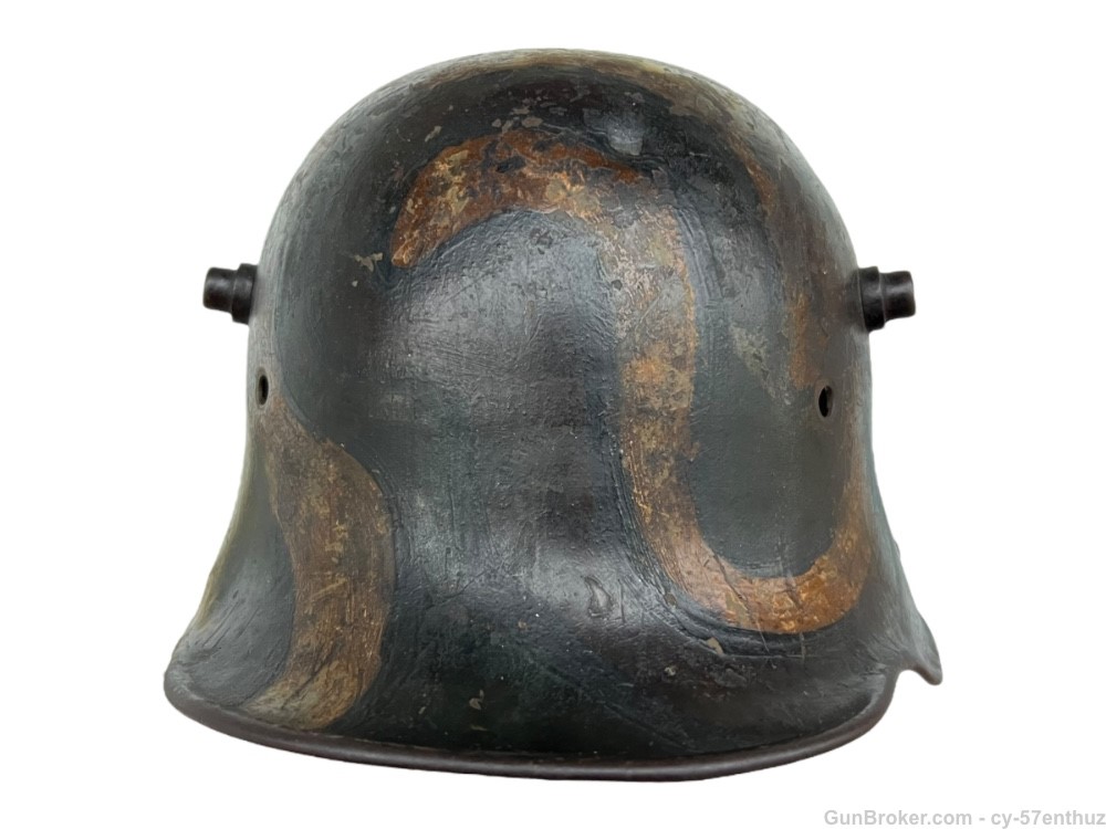 WW1 German M16 Camo Painted Helmet Shell-img-0