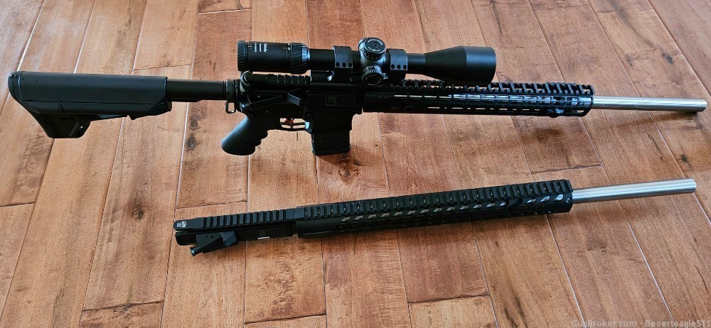 Custom built AR15 204 Ruger & 17 Remington 24 inch Shilen barrels like new-img-19