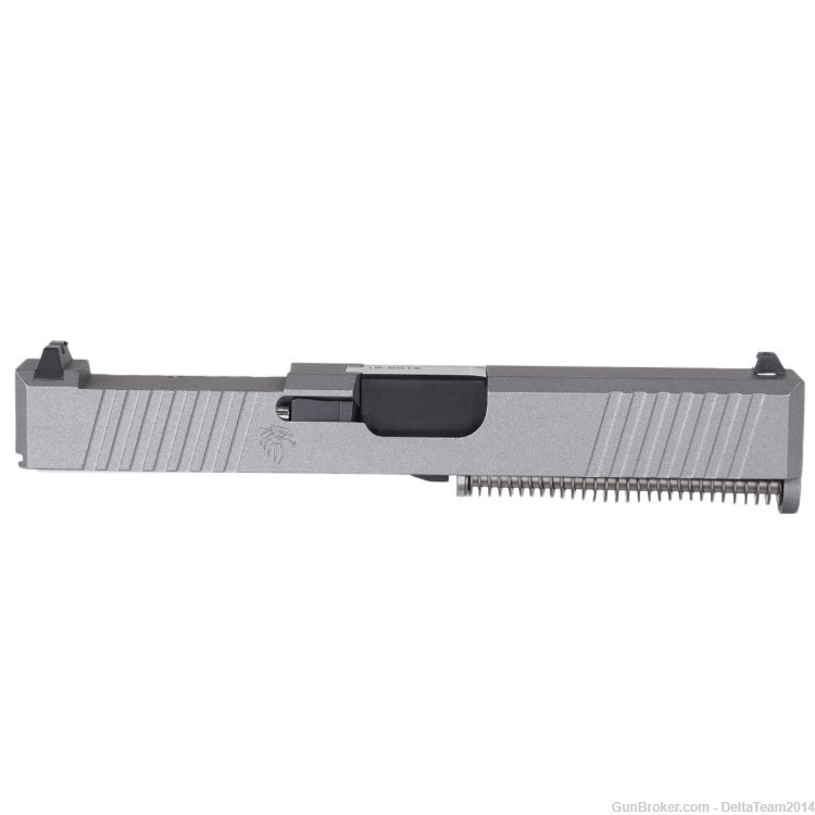 Complete RMR Slide for Glock 19 - Tungsten Cerakote Slide - Assembled-img-1