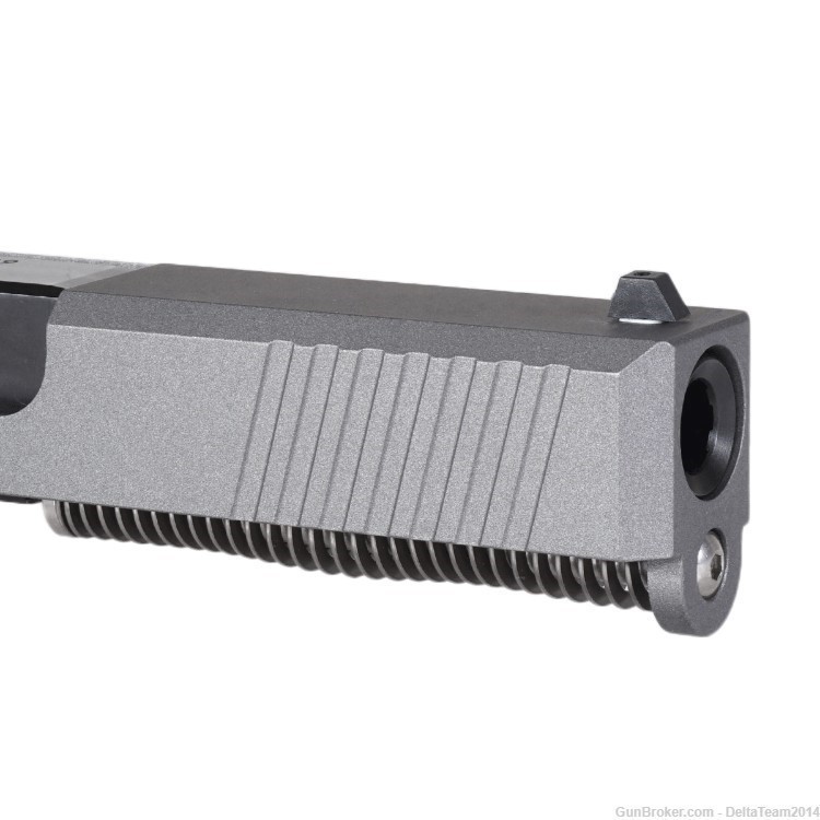 Complete RMR Slide for Glock 19 - Tungsten Cerakote Slide - Assembled-img-4