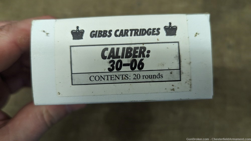 Gibbs Cartridges 150-gr FMJ 30-06 20-round box -img-1