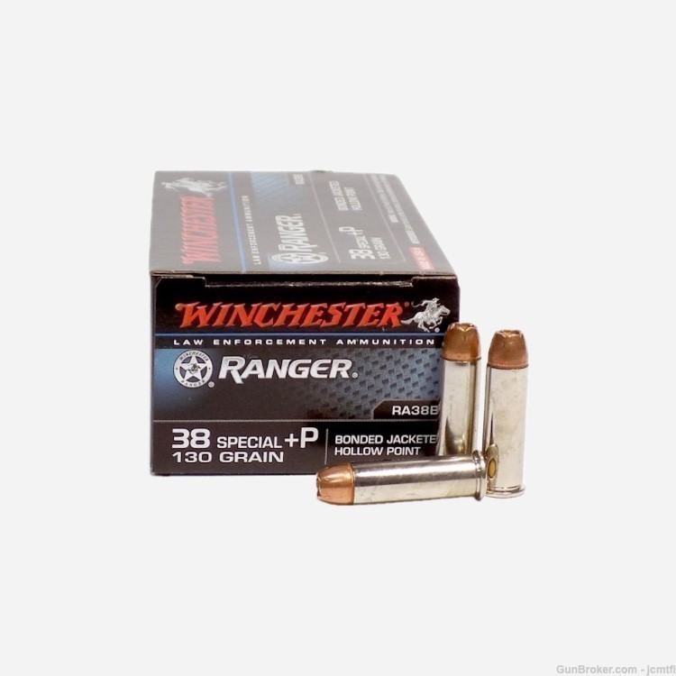 100rds Winchester Ranger™ LE RA38B .38 Special +P 130 GR Bonded JHP-img-4