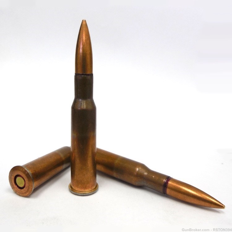  7.62X54R Ammunition, 148 GR FMJ, Non-Corrosive Steel Cased, Coated -img-0