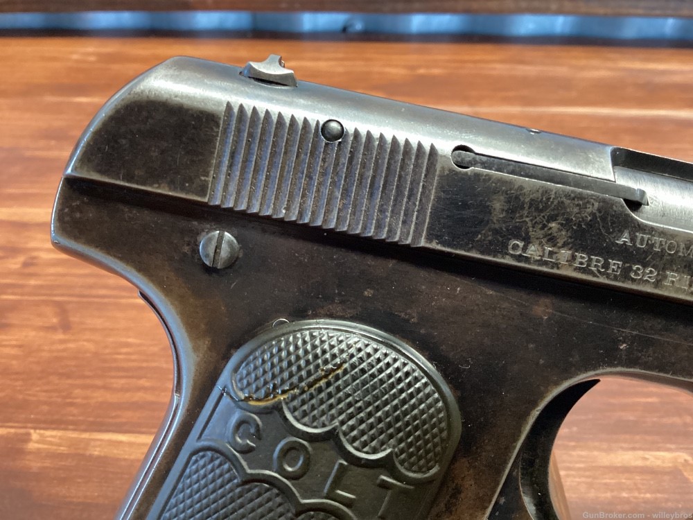 1908 Colt 1903 Hammerless .32 ACP 3.5” Worn Finish Frosty Bore C&R-img-1