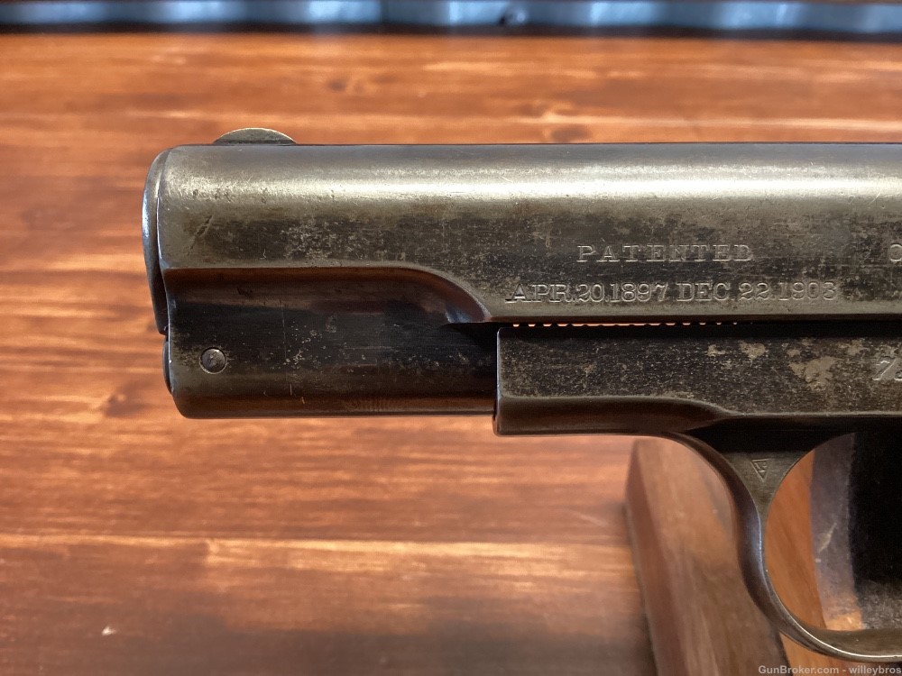 1908 Colt 1903 Hammerless .32 ACP 3.5” Worn Finish Frosty Bore C&R-img-8