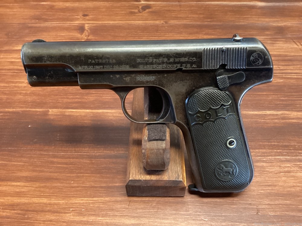 1908 Colt 1903 Hammerless .32 ACP 3.5” Worn Finish Frosty Bore C&R-img-7