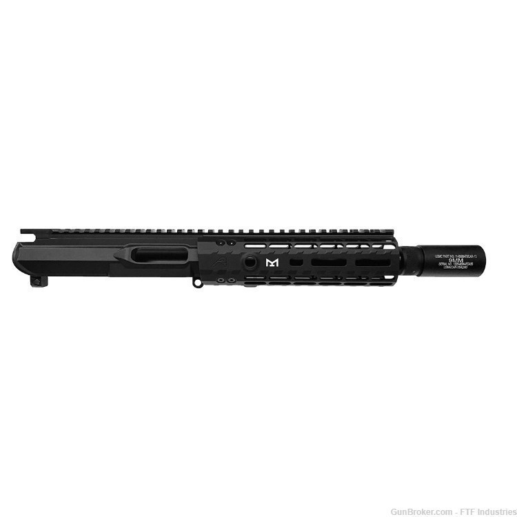 AR-15 EPC-9 8.3" 9mm Upper Receiver Half 7.3" M-LOK & Fake Suppressor-img-0
