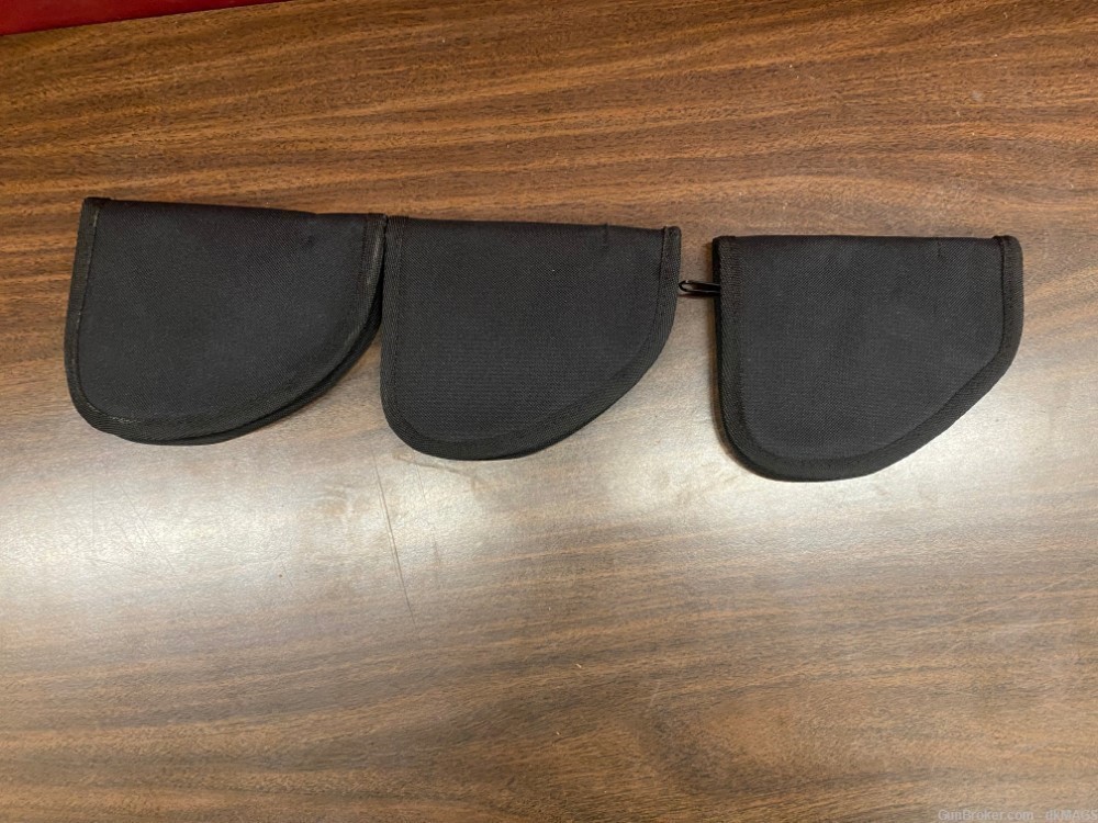3 Black Ruger LCP Soft Cases-img-1