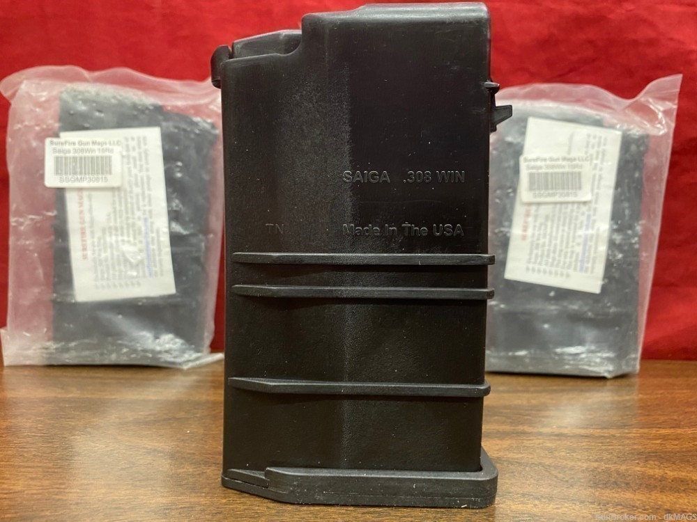 3 SGMT EAA RAA Saiga AK47 .308 15rd Polymer Magazines made in USA-img-3