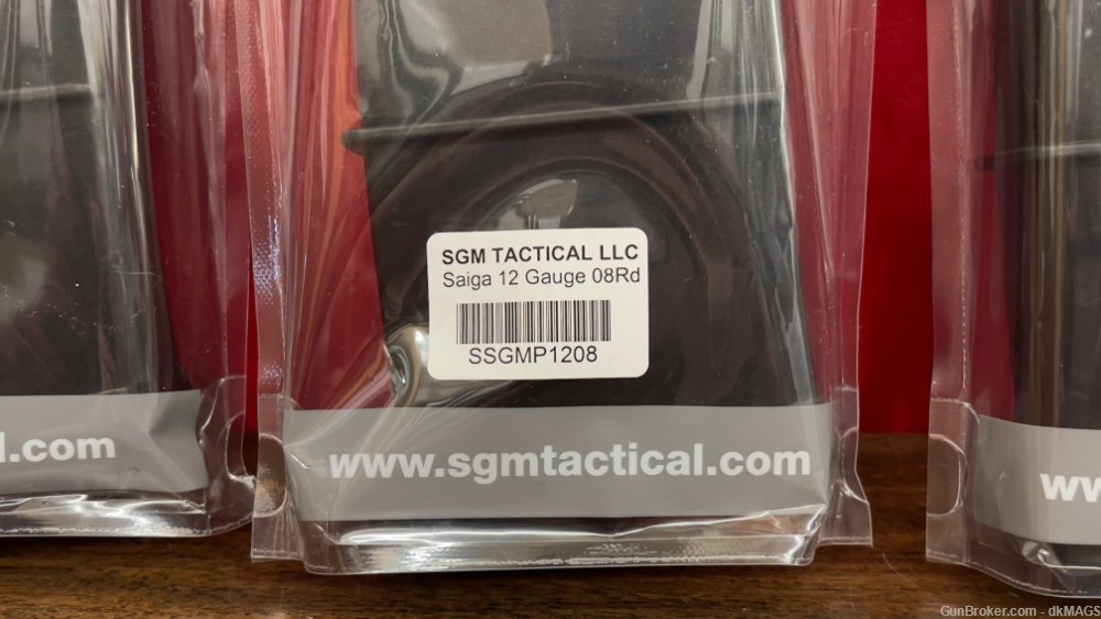 3 SGM Tactical Saiga 12 Gauge 8 Round Polymer Magazines Mags Clips-img-1