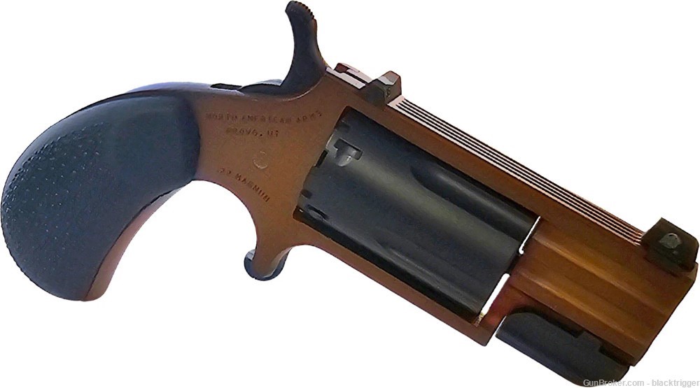 NAA Pug Dusk TALO Edition SA Revolver 22 WMR 1" 5rd Dusk Frame Black Grips -img-3